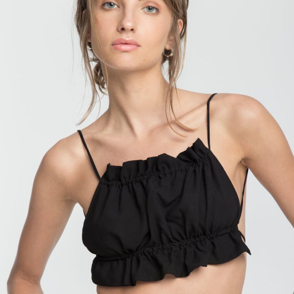 TROIS Black RUBY Top! RARE! ｡･:*:･ﾟ★,｡･:*:･ﾟ☆｡･:*:･ﾟ★,｡･:*:･ﾟ☆ - Picture 2 of 5